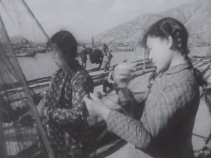 60年代 渔民 渔网 捕鱼