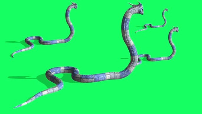 蛇攻击的动画-蟒蛇绿屏