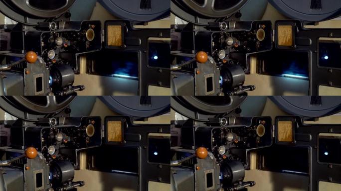 电影放映机4K空镜头特写