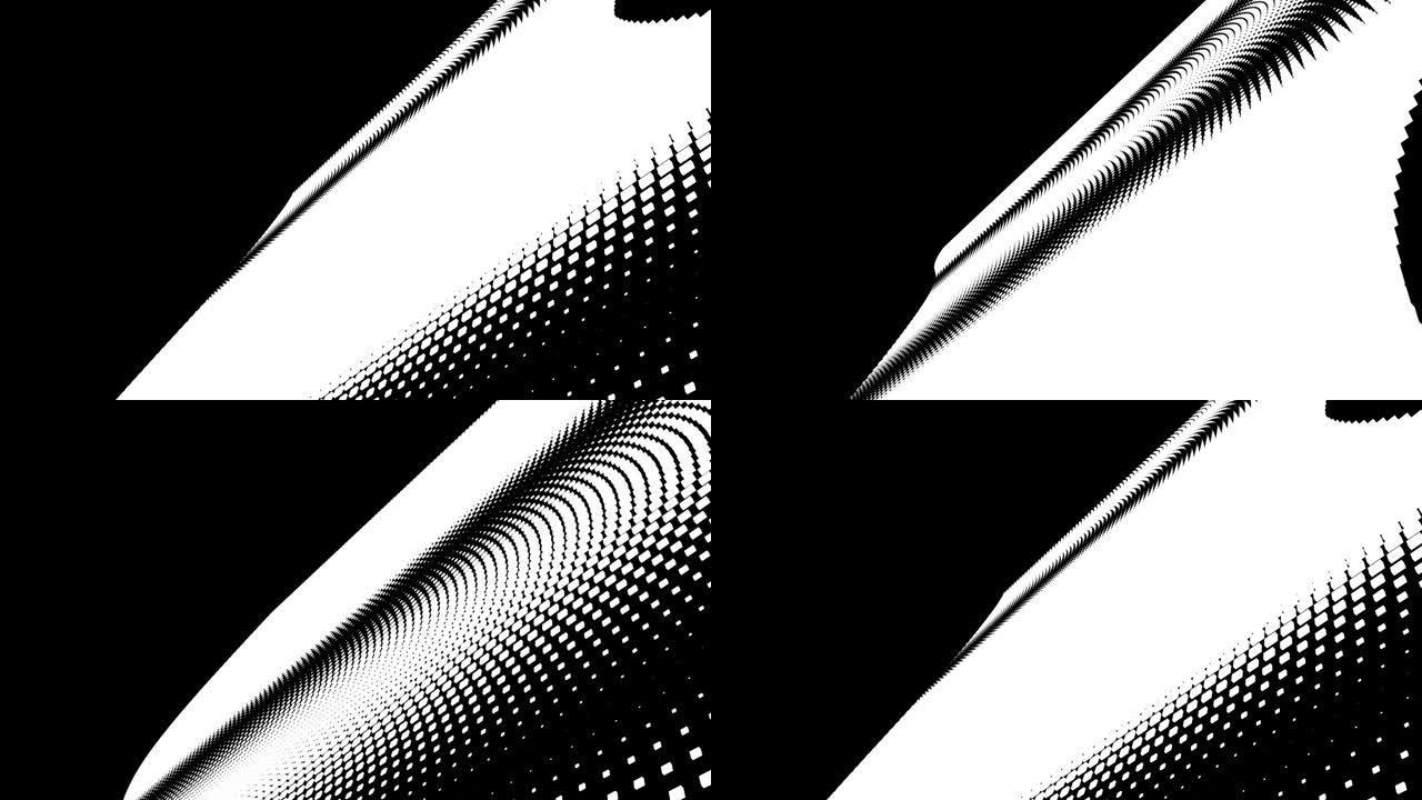 3d rendering of a motion graphic transition effect