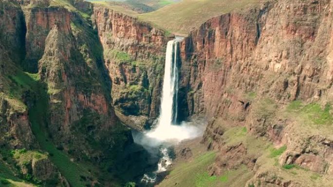 Maletsunyane Falls, Lesotho Aerial View