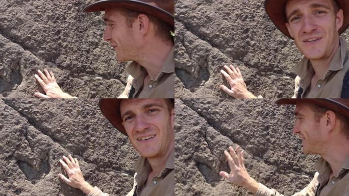 古生物学家描述了岩石中动人的恐龙足迹