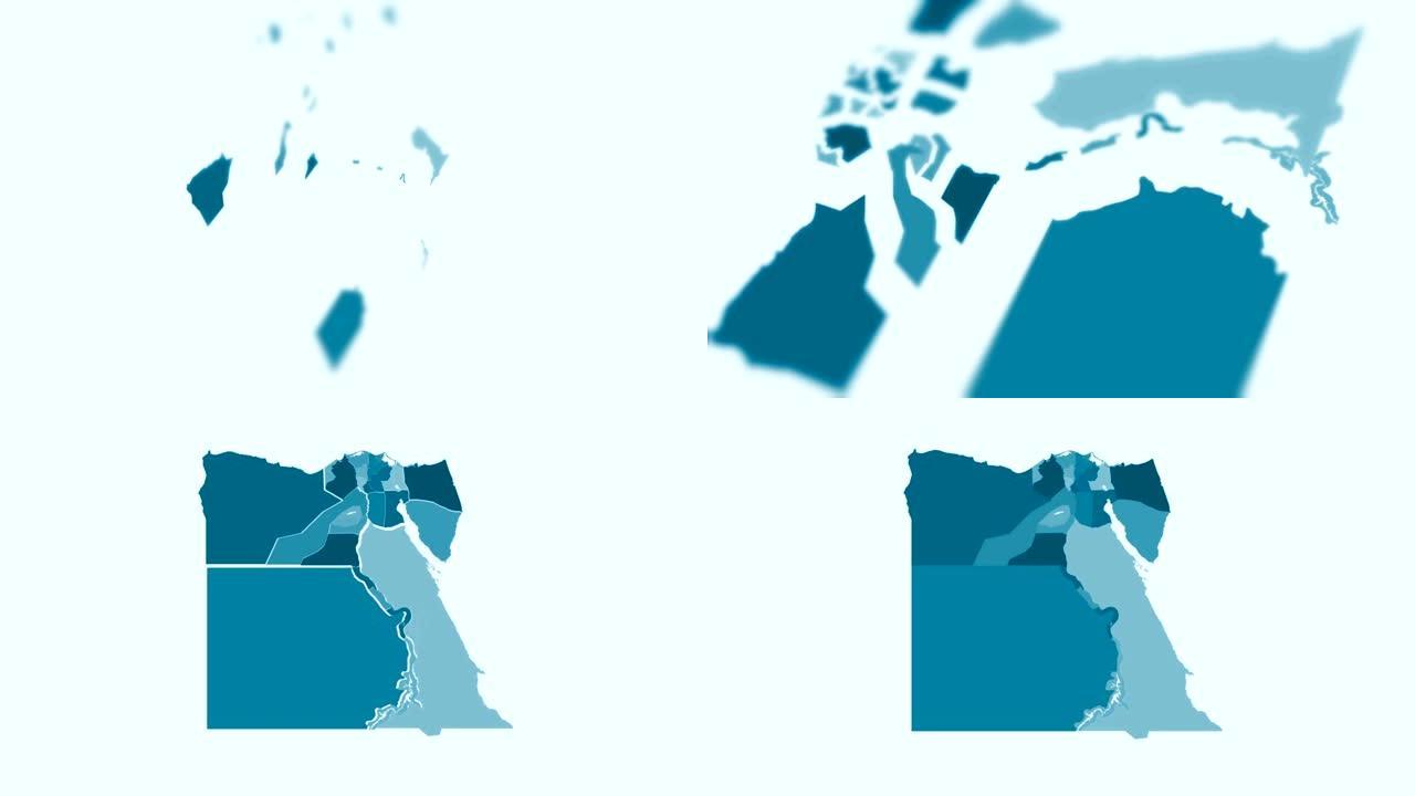 埃及-蓝调动画国家地图