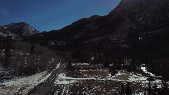 雪山路鸟瞰图