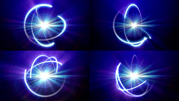 原子轨道光线摘要游戏光效打击光效二次元特