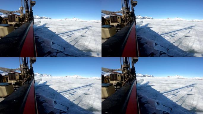 帆船被冰封，北斯瓦尔巴群岛，斯匹次卑尔根群岛，Arctica