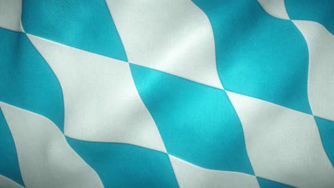 飘扬在风中的德国巴伐利亚州的旗帜
