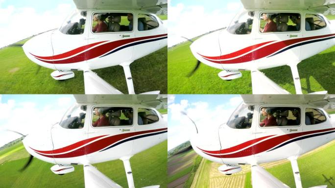 年轻女性平民飞行员