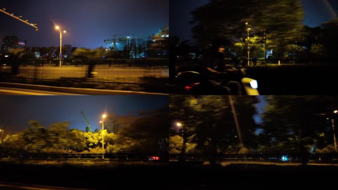 城市夜景开车视频素材90