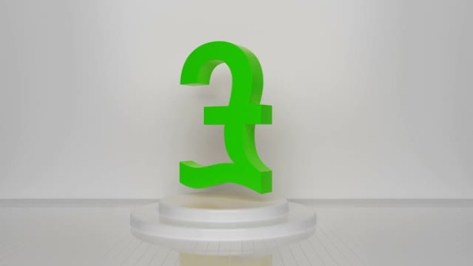 绿色循环磅符号视频