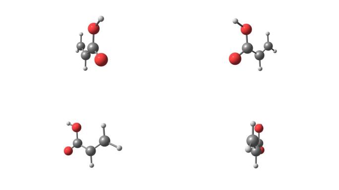 旋转分离丙烯酸分子视频