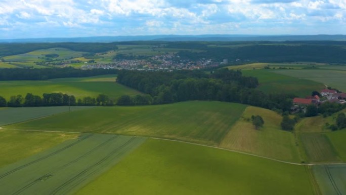 德国西格林根村的鸟瞰图