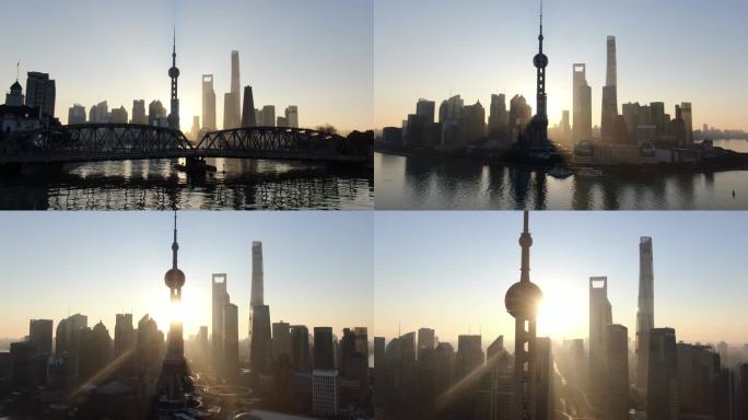 上海航拍 城市地标