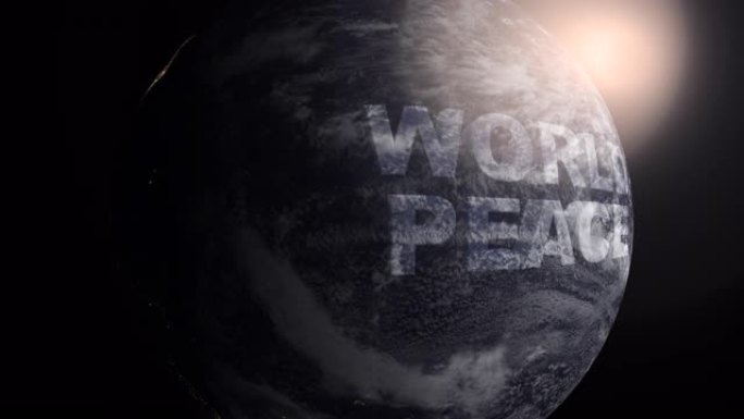 地球上的世界和平地球旋转转动大气污染