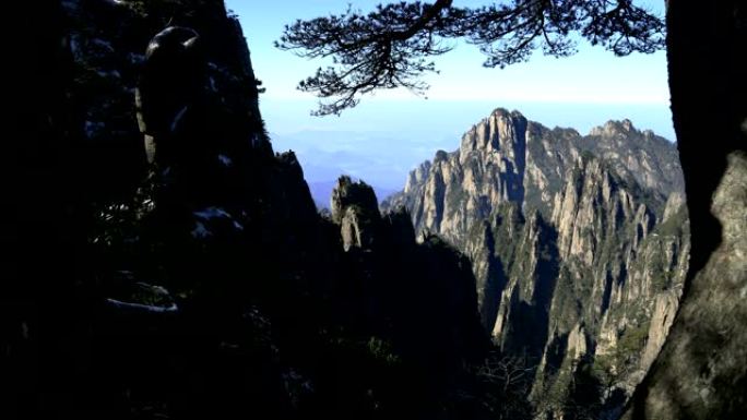 雪后黄山云的时间流逝