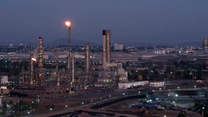 暮光之城工业区的炼油厂