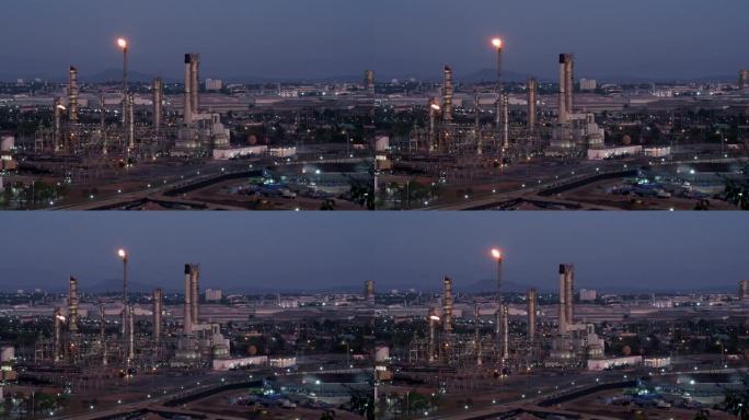 暮光之城工业区的炼油厂