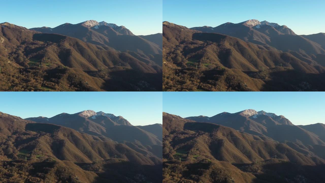 亚平宁山脉的无人机拍摄-意大利