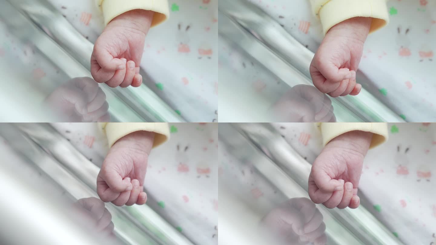 婴儿握拳的小手