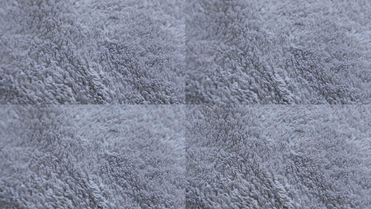 涤纶保暖羊毛面料灰色材质纹理4K