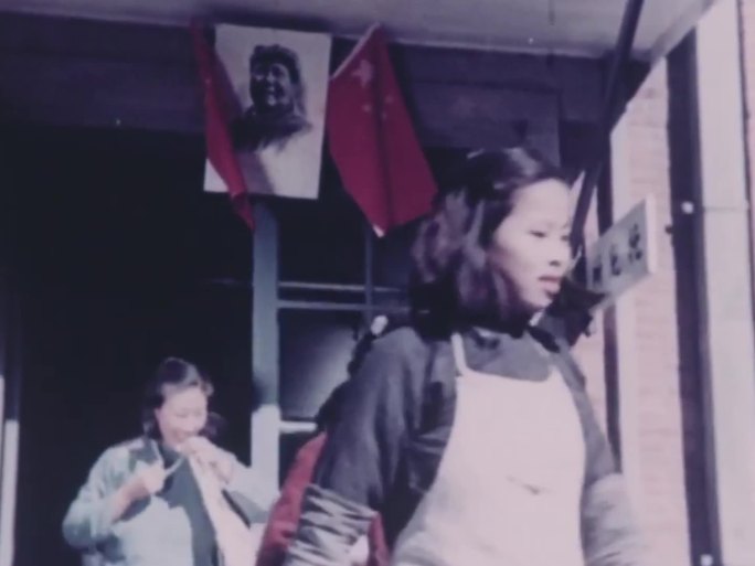 50年代 上海 纺织工人