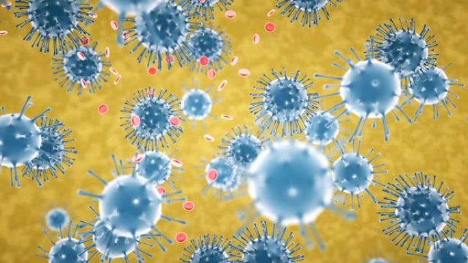 冠状病毒或新型冠状病毒冠状病毒2019-nCoV移动细胞和流行病