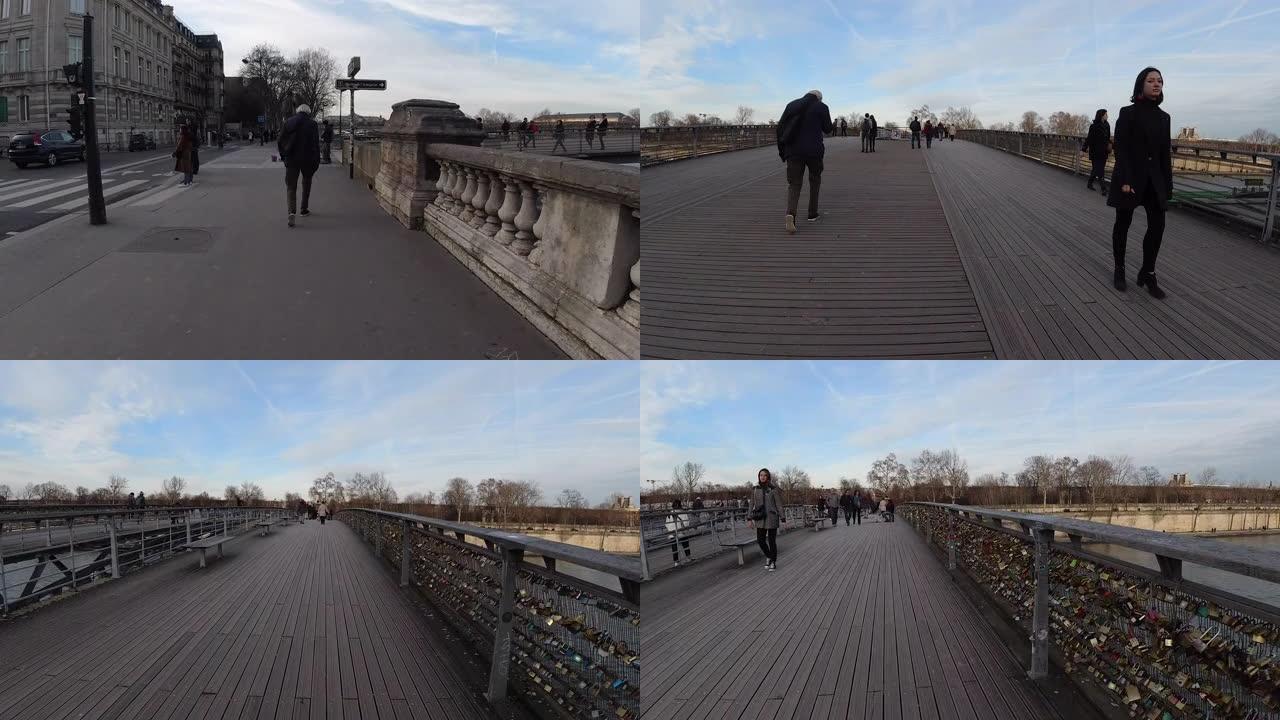 在巴黎漫步爱情桥巴黎漫步爱情桥