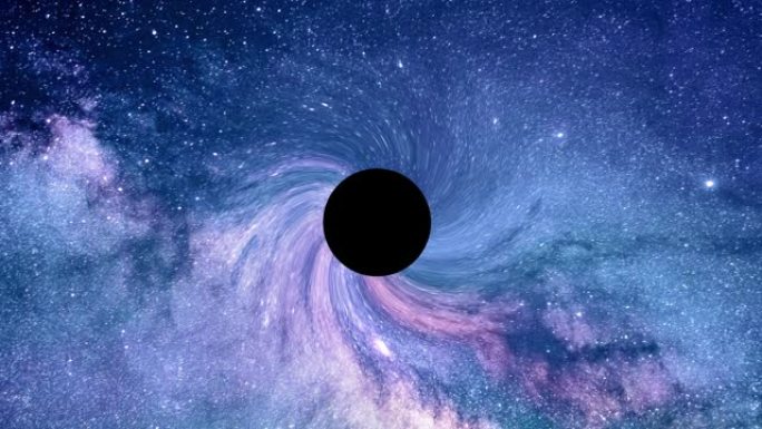 太空中的黑洞虫洞扭曲动画-4k
