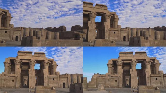 科姆·孔博神庙。Kom Ombo是埃及的一个农业城镇，以Kom Ombo神庙而闻名。它最初是一个埃及