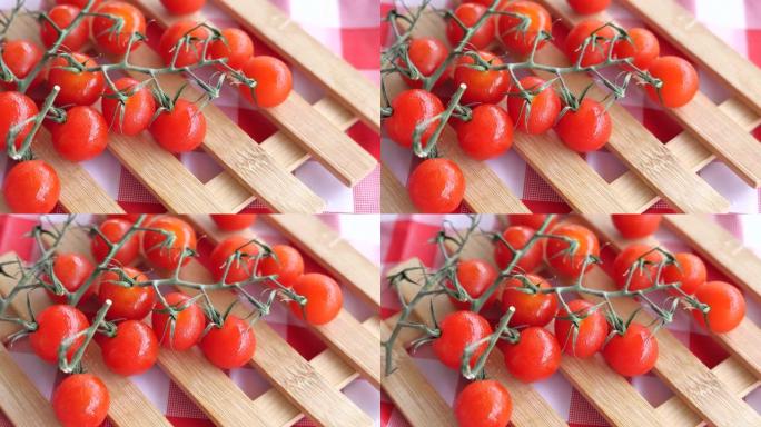 樱桃番茄视频素材烹饪烘焙切片健康