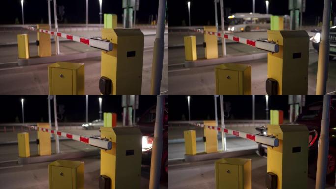 自动安全系统停车吊杆障碍停车场系统夜间大门