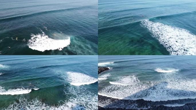 冲浪者和海浪大海水海浪花波涛冒险