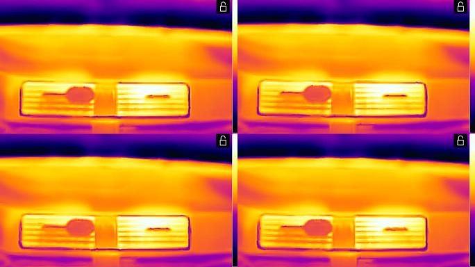 红外热像仪对汽车加热器的检查