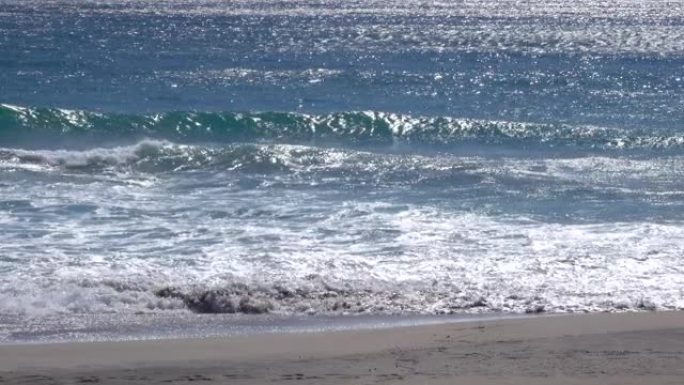 波浪飞溅视频素材沿海水景海水水面