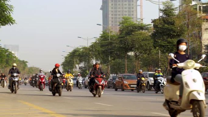 河内的城市交通。越南。