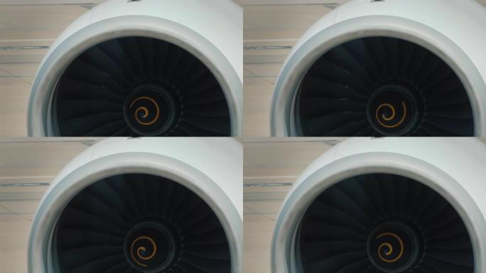客机发动机细节-涡轮旋转叶片