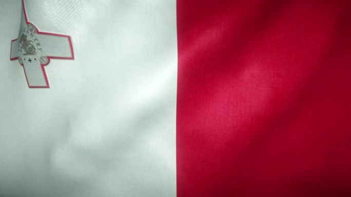 马耳他国旗迎风飘扬