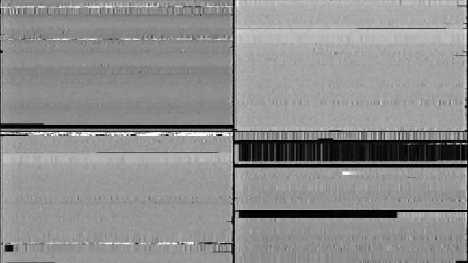 VHS故障模拟抽象数字动画旧电视。故障错误视频损坏。信号噪声。系统错误。独特的设计。信号不好。数字电