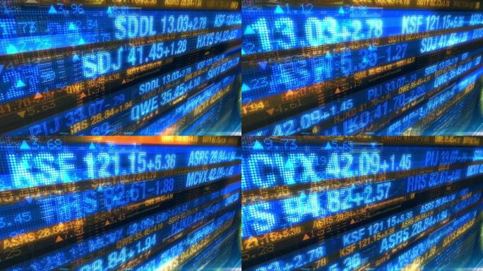 股票市场股票代码-数字数据显示背景