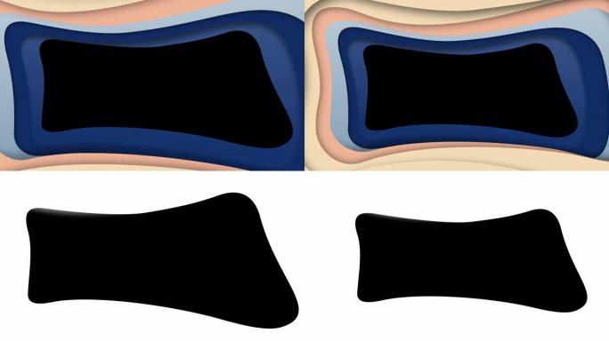 抽象框架剪纸平面彩色形状现代设计布局最适合演示，包括阿尔法通道。