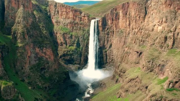 Scenic Panorama of Maletsunyane Falls, Lesotho