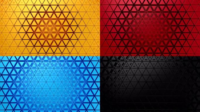 三角形形成波未来科技背景素材元素色彩鲜艳