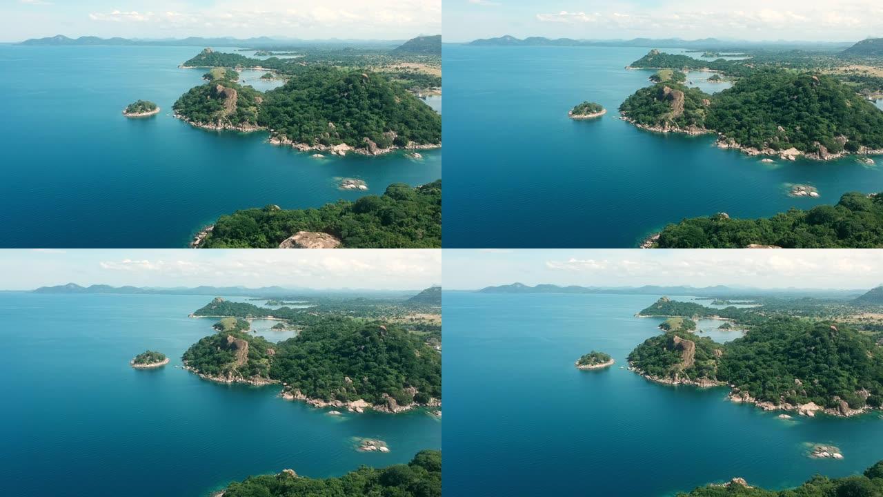 马拉威猴湾海岸空中全景