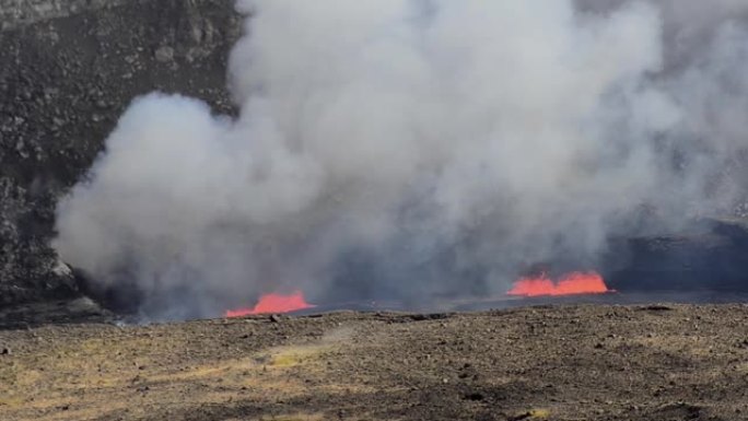 基拉韦厄火山爆发熔岩