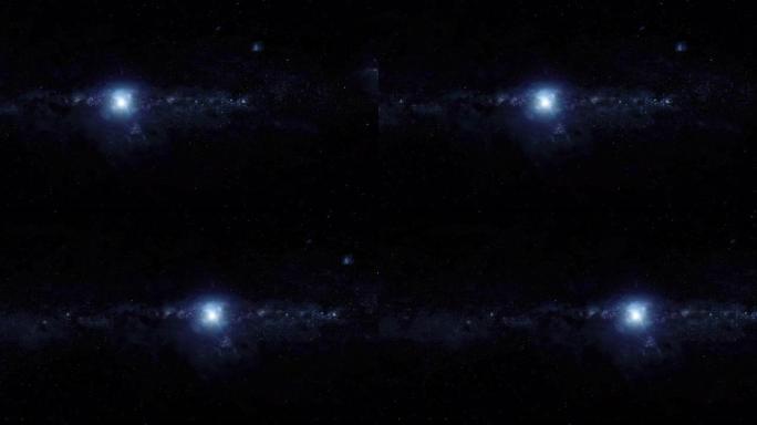 银河系中数以百万计的其他恒星中的明亮闪烁的恒星