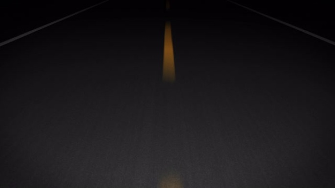动画4K-夜间高速公路。运动无缝循环