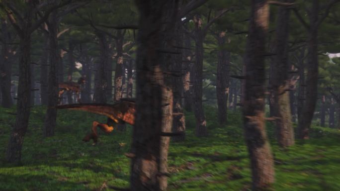 恐龙穿梭飞行过山车刺激惊险
