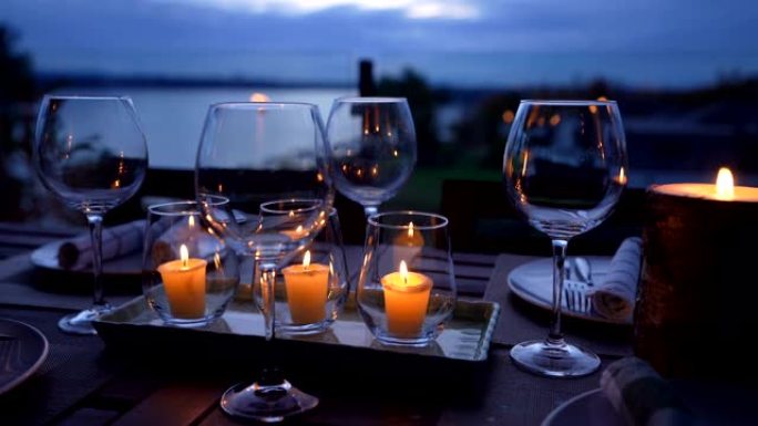 海滩浪漫晚餐空境拍摄唯美意境