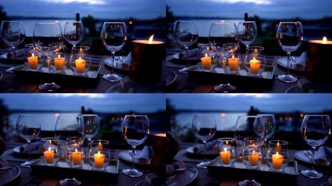 海滩浪漫晚餐空境拍摄唯美意境