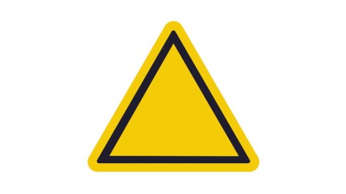 警告，冠状病毒爆发文本，黄色注意标志设置。警告信息